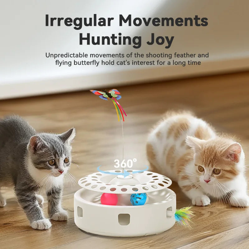 ROJECO 3-in-1 Interactive Cat Toy Set
