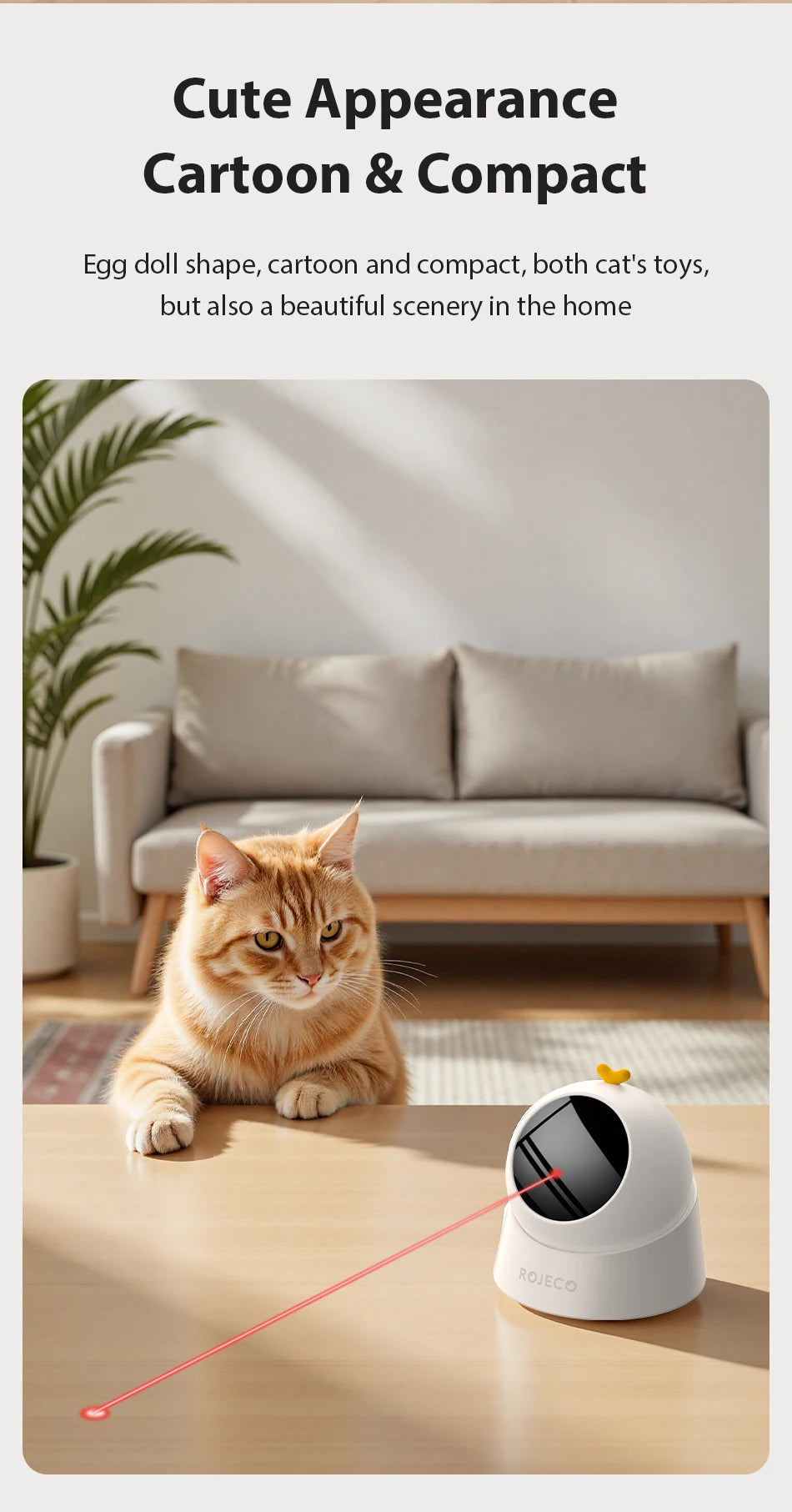 ROJECO Automatic Laser Cat Toy