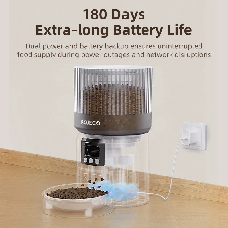 ROJECO Smart Pet Feeder with Camera