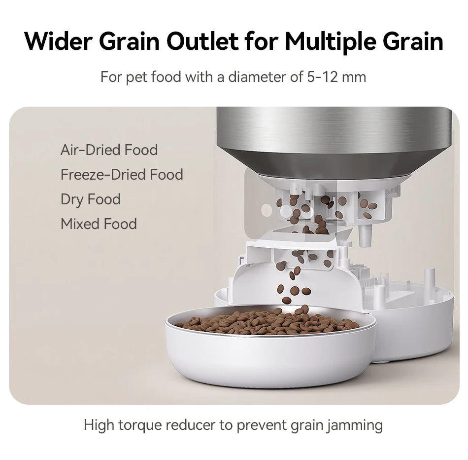 ROJECO 4.5L Smart Pet Feeder WiFi