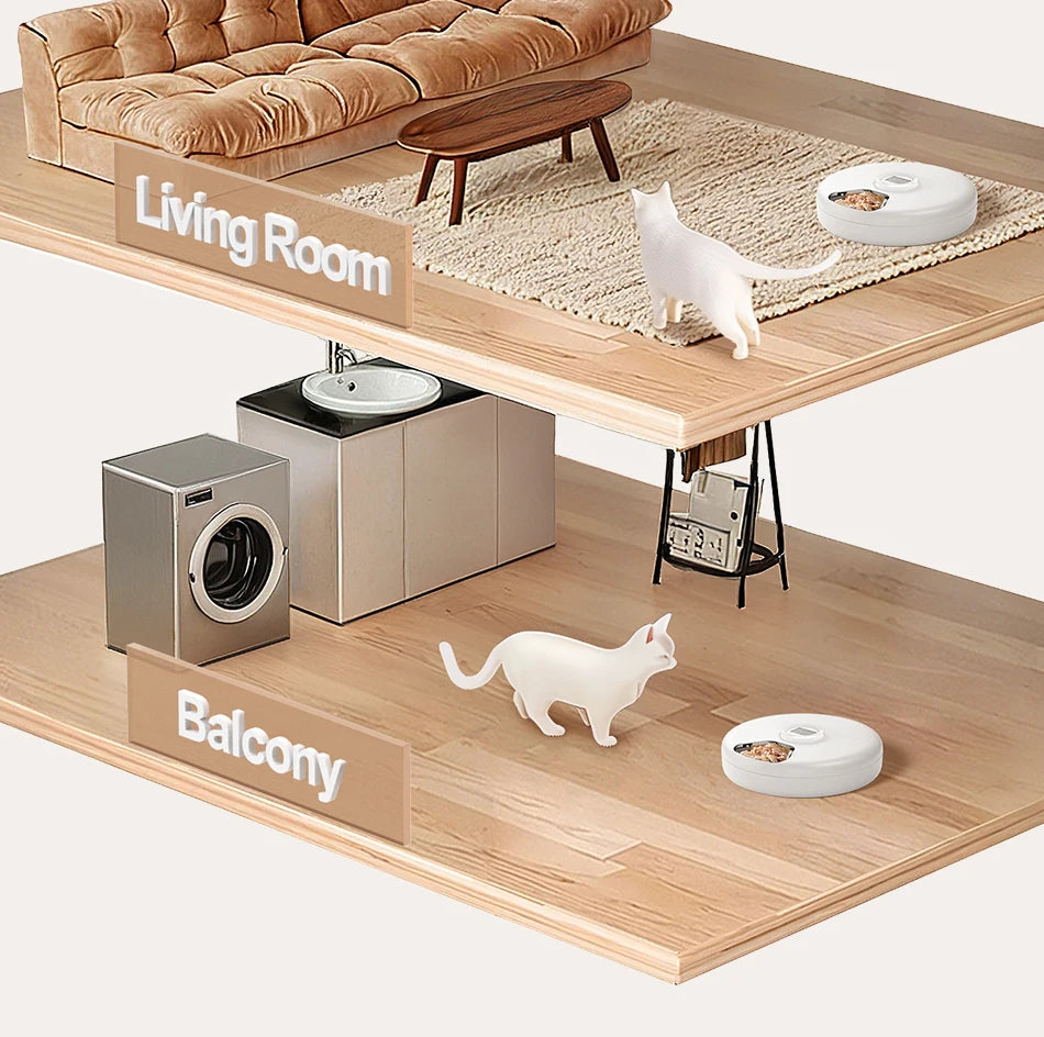 ROJECO Automatic Cat & Dog Feeder