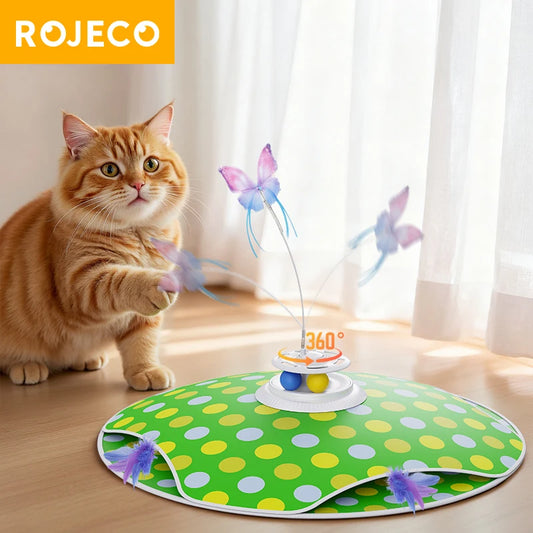 ROJECO 3-in-1 Interactive Cat Toy