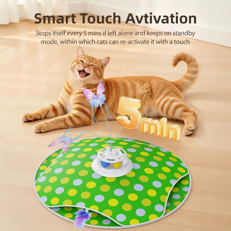 ROJECO 3-in-1 Interactive Cat Toy