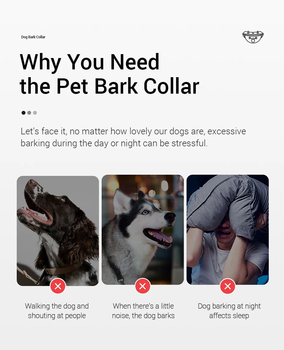 ROJECO Auto Anti-Bark Collar