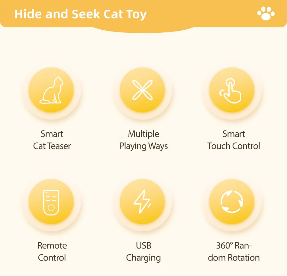ROJECO 3-in-1 Interactive Cat Toy
