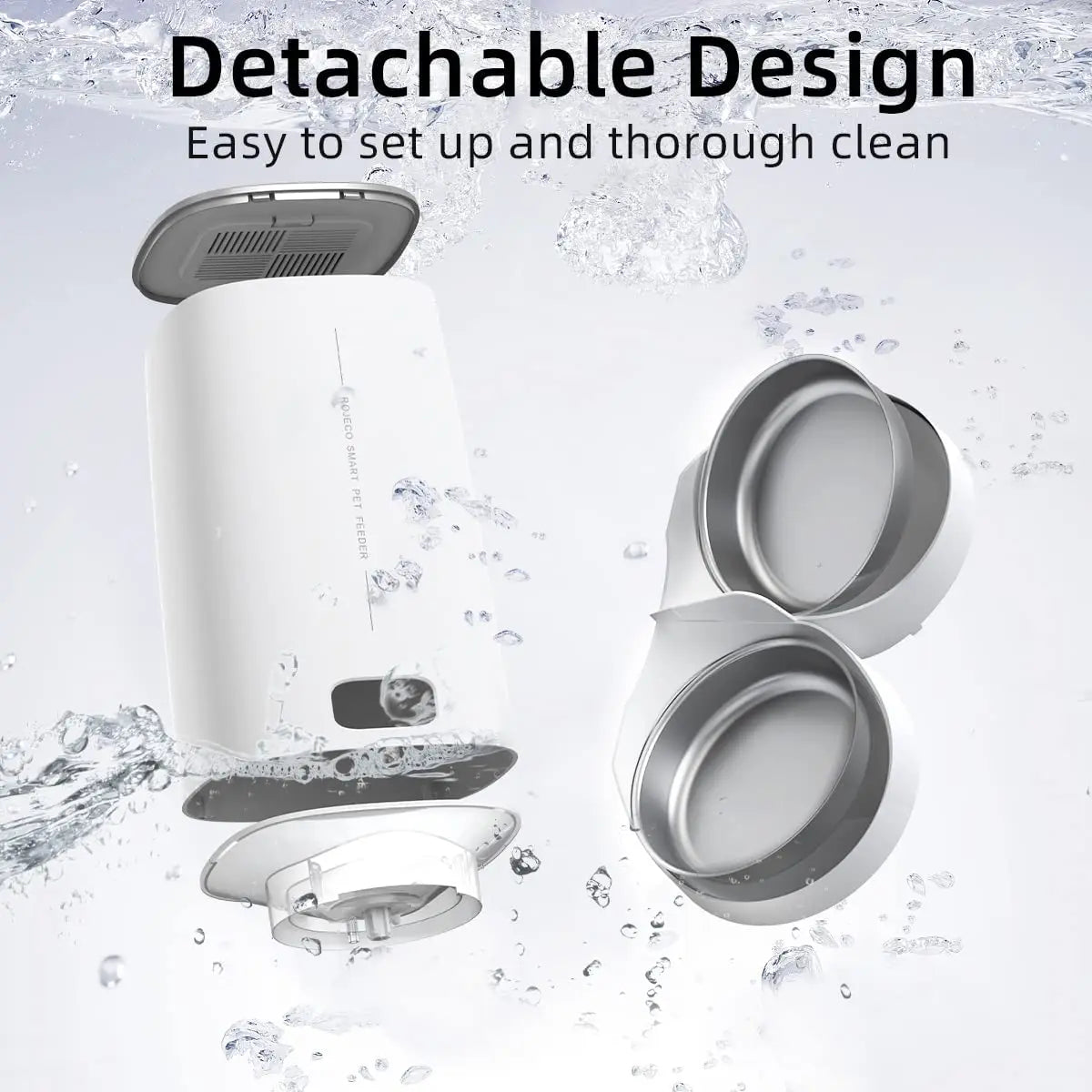 ROJECO Smart Auto Pet Feeder 4L