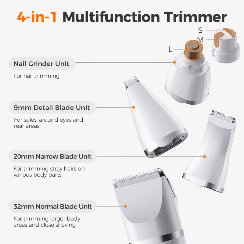 ROJECO 4-in-1 Pet Grooming Trimmer Kit