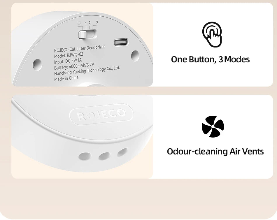 ROJECO Smart Cat Litter Deodorizer