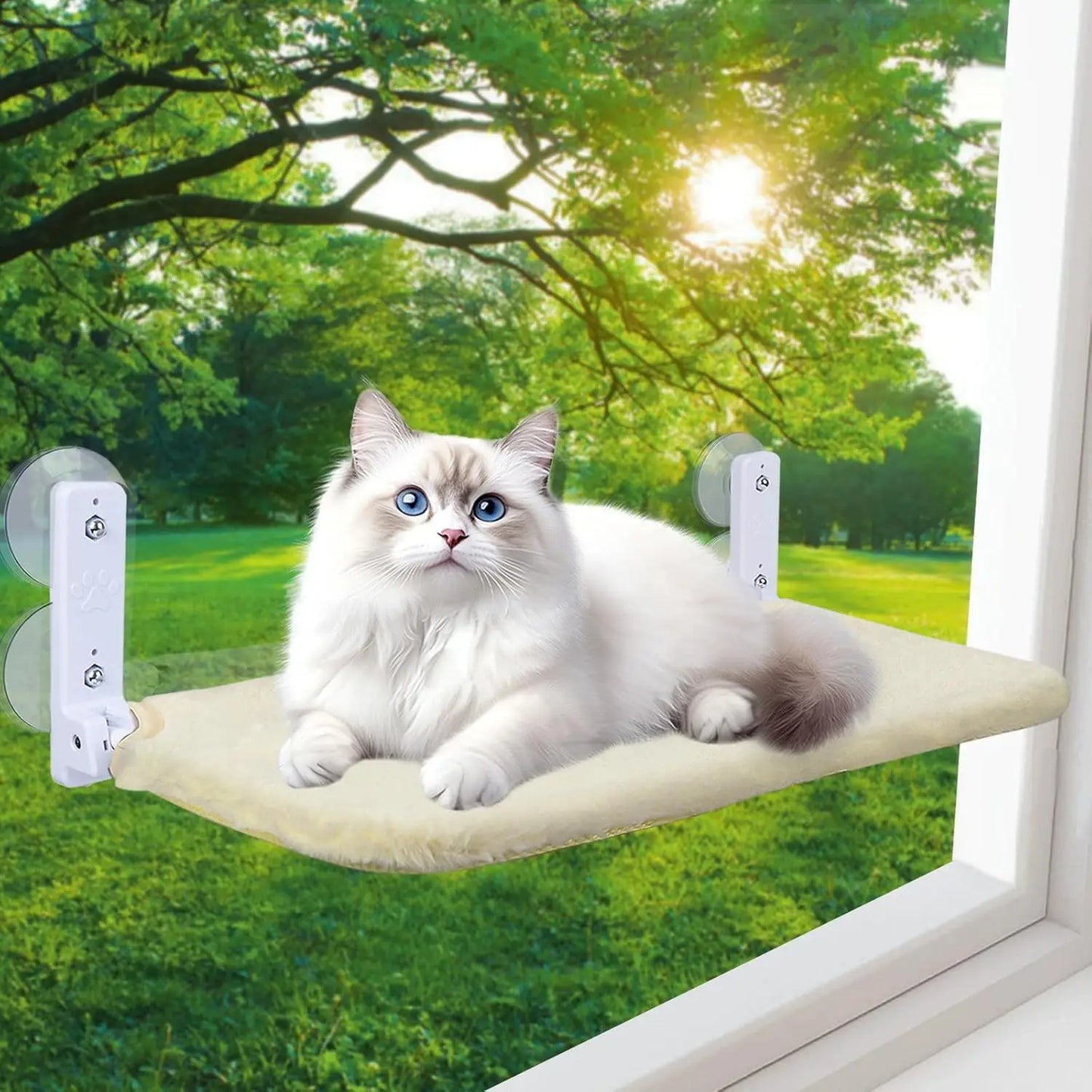 Foldable Cat Window Hammock Suction Cup 2-in-1