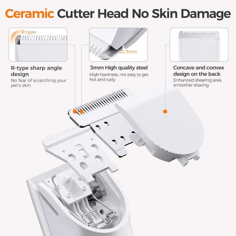 ROJECO 4-in-1 Pet Grooming Trimmer Kit