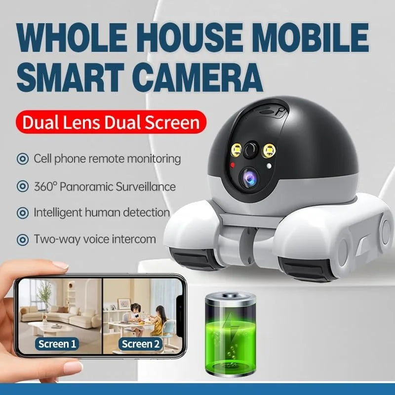WiFi Dual Lens Robot Pet Camera 1080P
