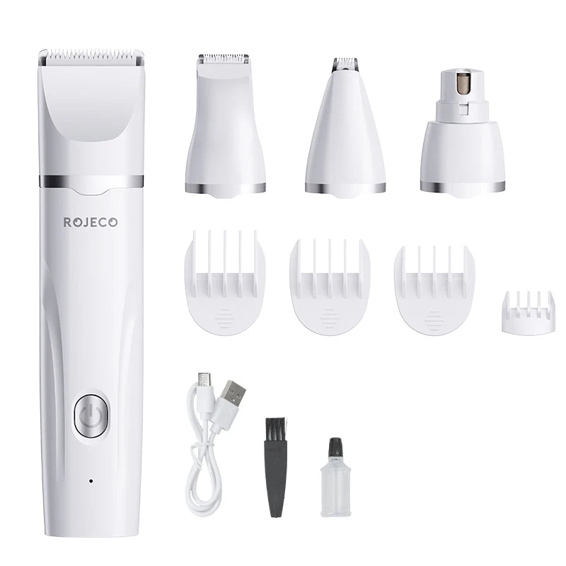 ROJECO 4-in-1 Pet Grooming Trimmer Kit