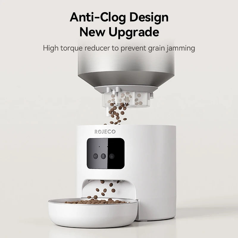 ROJECO 4.5L Smart Pet Feeder WiFi