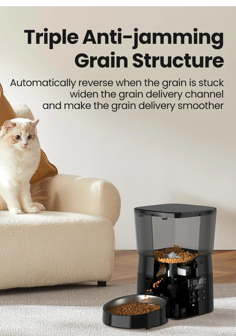 ROJECO Automatic Pet Feeder 2L