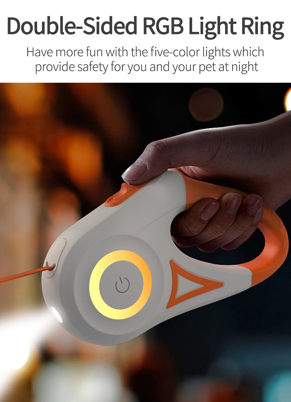 ROJECO Retractable LED Dog Leash