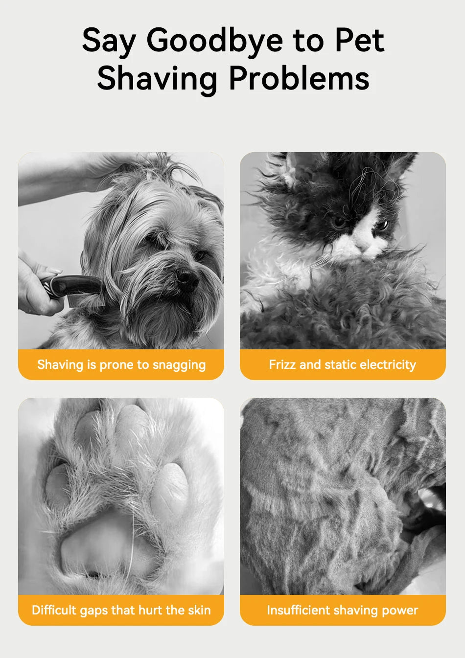 ROJECO Electric Pet Clipper & Grooming Trimmer