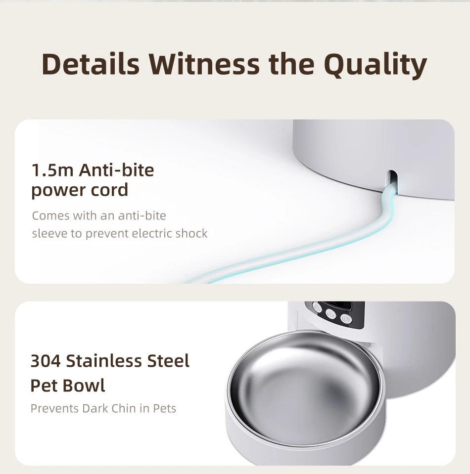 ROJECO Smart Pet Feeder with Camera
