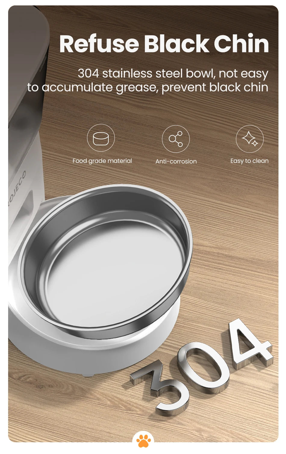 ROJECO Smart Automatic Pet Food Dispenser