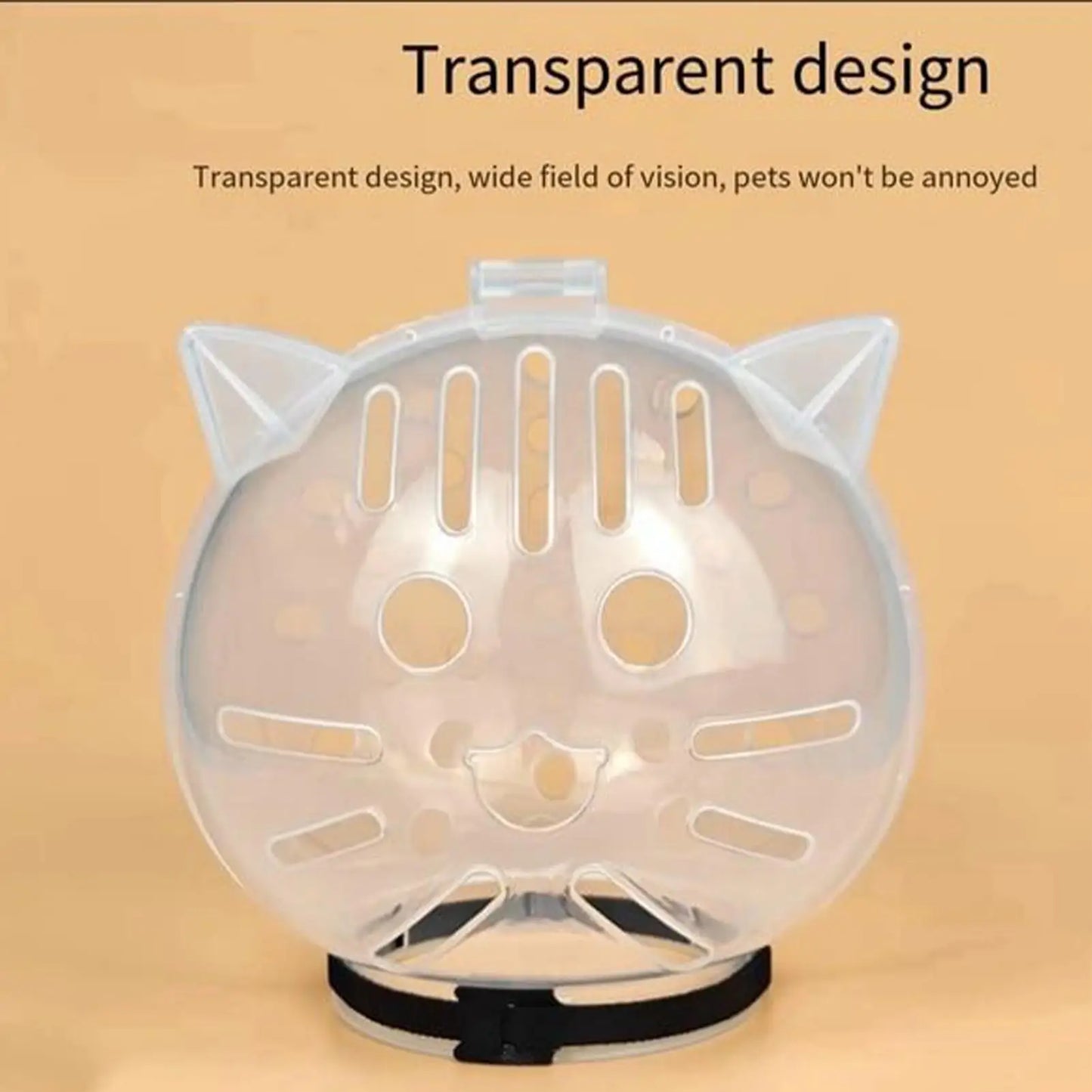 Breathable Cat Grooming Muzzle Hood