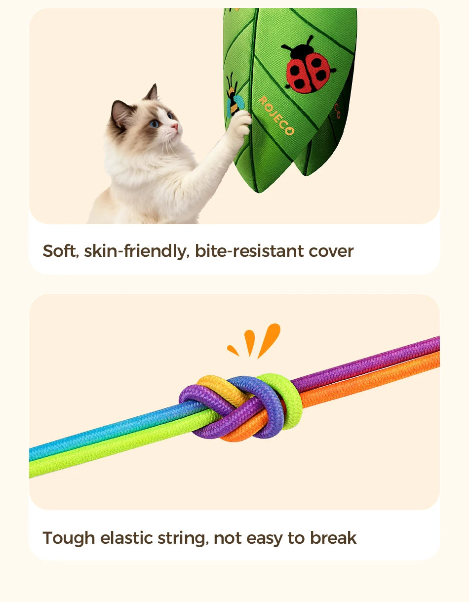 ROJECOnAutomatic Cat Feather & Laser Toy