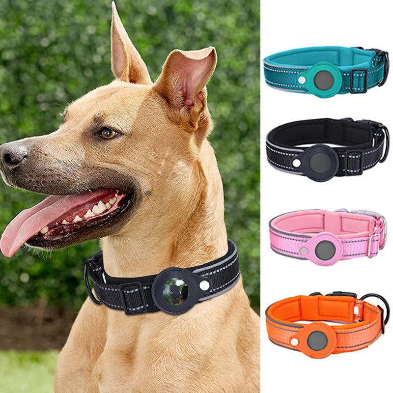 Reflective AirTag Dog Collar