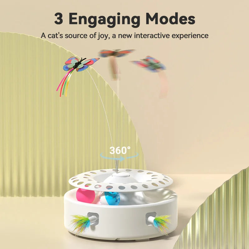 ROJECO 3-in-1 Interactive Cat Toy Set