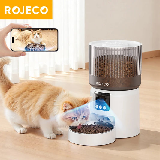 ROJECO Smart Pet Feeder with Camera