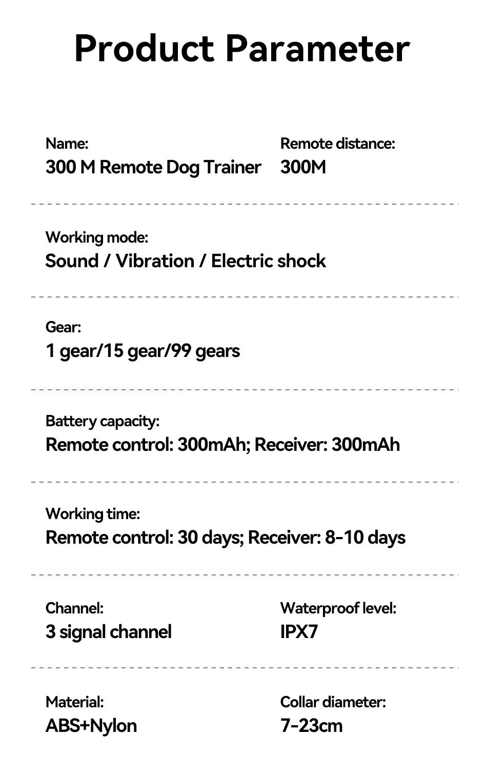 ROJECO DOG800 Training Collar
