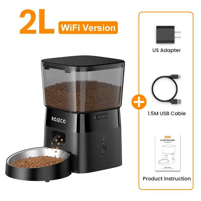 ROJECO Smart Automatic Pet Food Dispenser