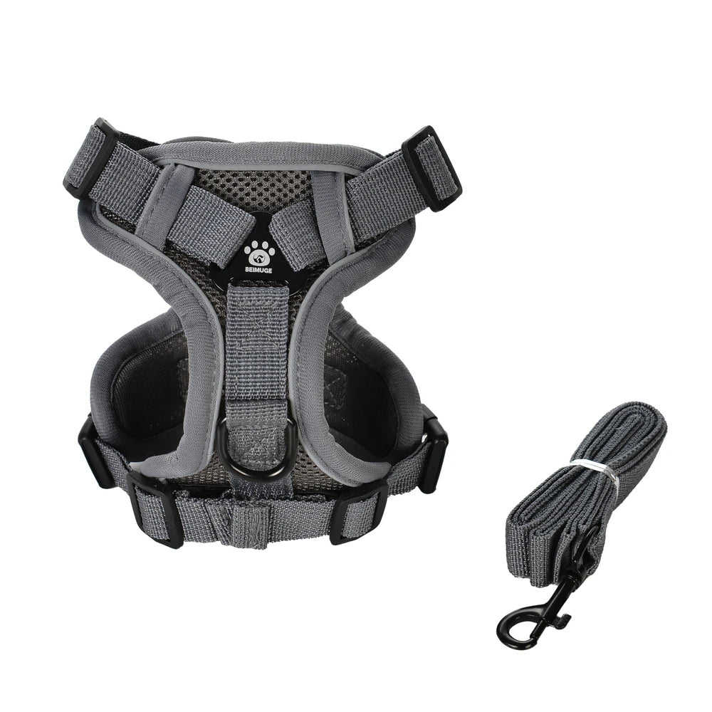 Pet Puppy Harness Leash Set For Small Medium Dogs Cat Vest Outdoor Reflective Breathable Dog Chest Strap Chihuahua Accessories