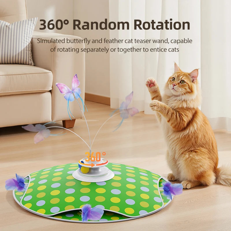 ROJECO 3-in-1 Interactive Cat Toy