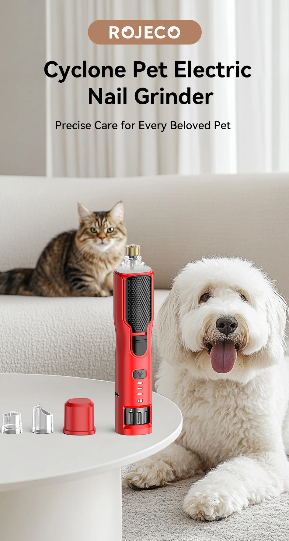 ROJECO 7-Speed Electric Nail Grinder