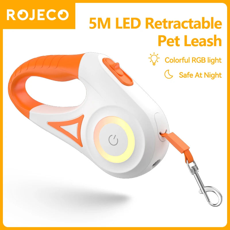 ROJECO Retractable LED Dog Leash