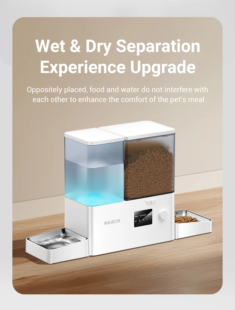 ROJECO WiFi Smart Feeder & Fountain