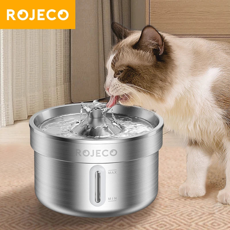 ROJECO Stainless Steel Pet Fountain