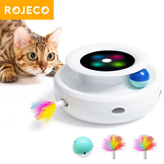 Electric Cat Teaser Ball Set