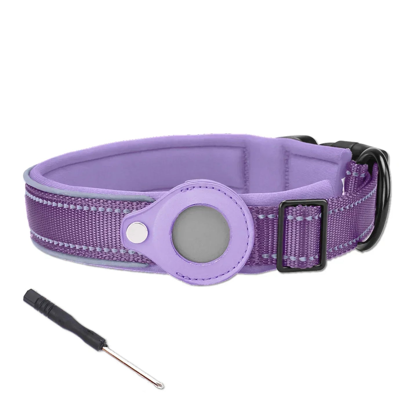 Reflective AirTag Dog Collar
