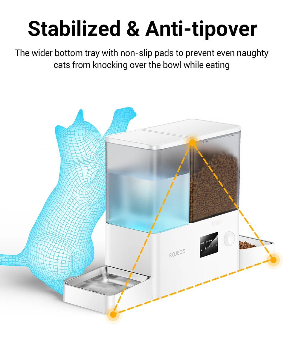 ROJECO WiFi Smart Feeder & Fountain