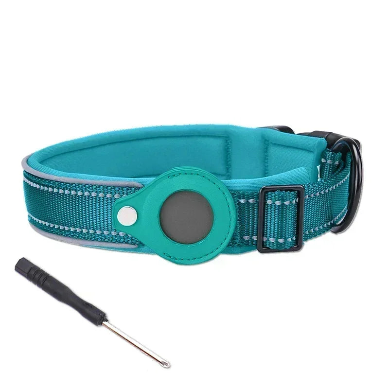 Reflective AirTag Dog Collar