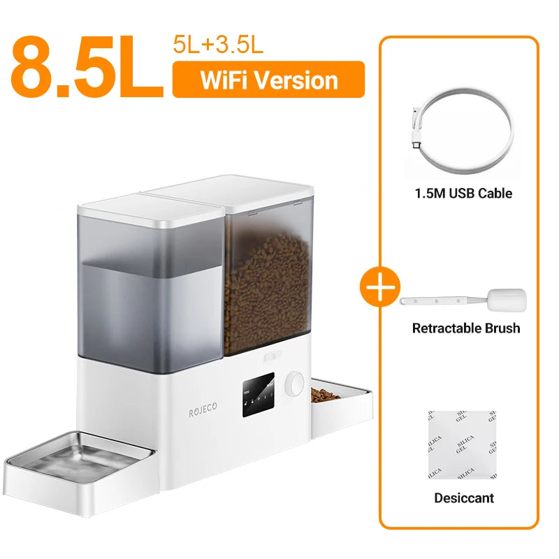 ROJECO WiFi Smart Feeder & Fountain