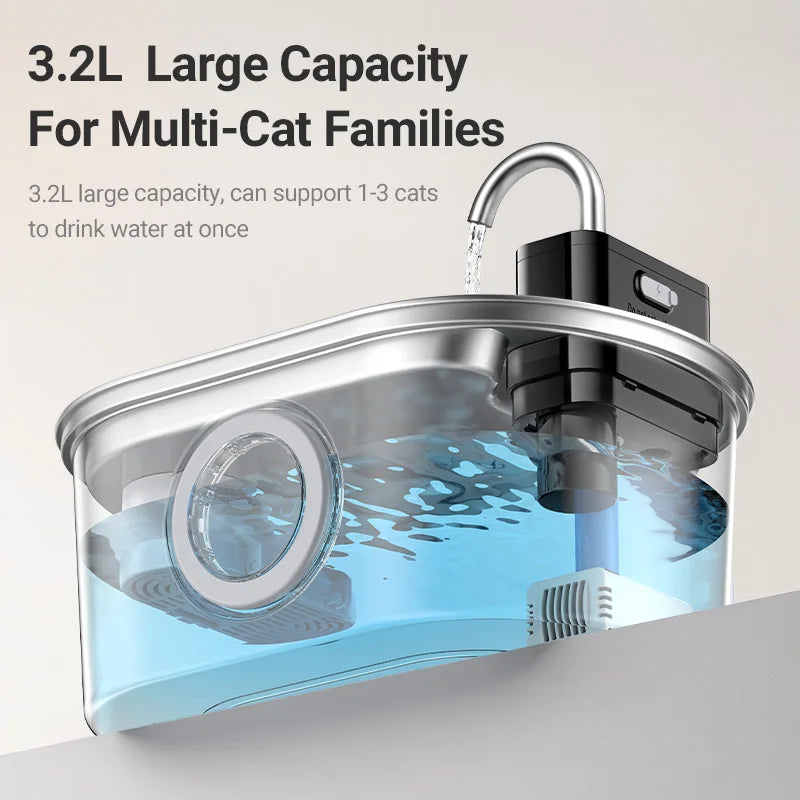 ROJECO Smart Pet Water Fountain 3.2L