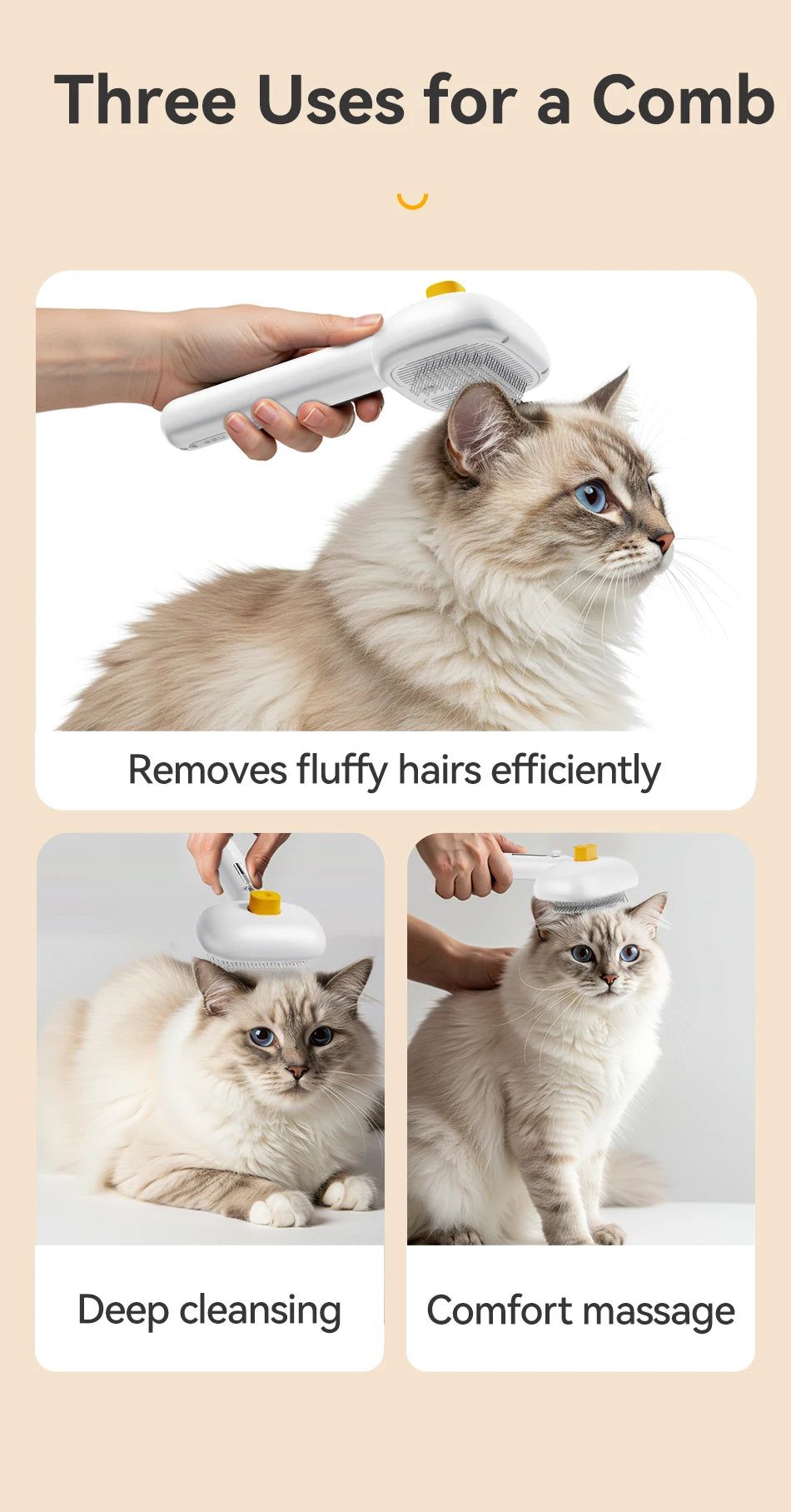 ROJECO Electric Steam Grooming Brush