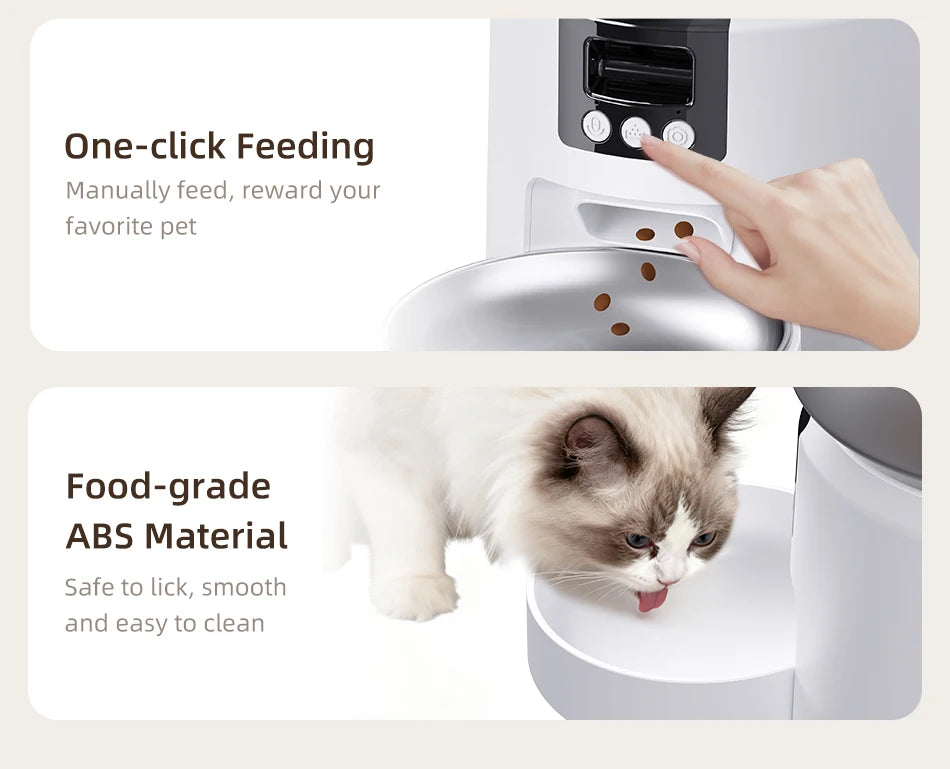 ROJECO Smart Pet Feeder with Camera