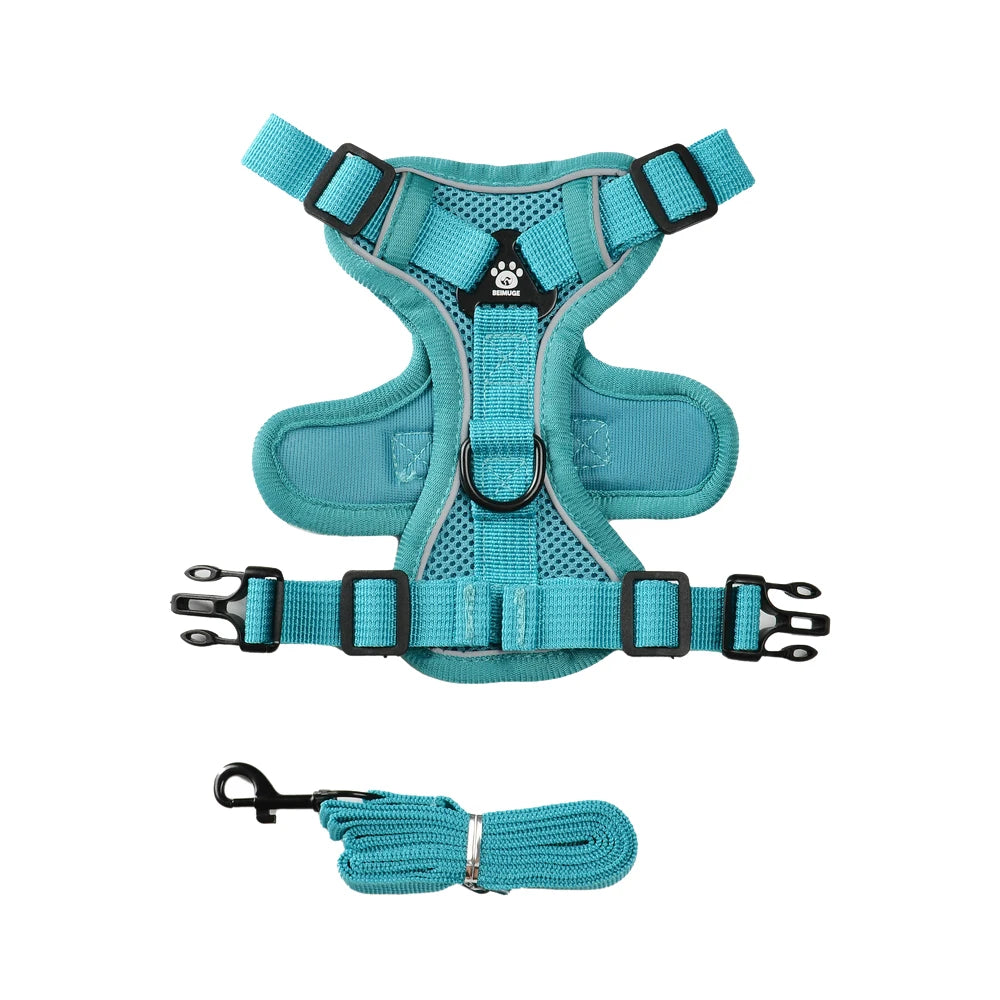 Pet Puppy Harness Leash Set For Small Medium Dogs Cat Vest Outdoor Reflective Breathable Dog Chest Strap Chihuahua Accessories