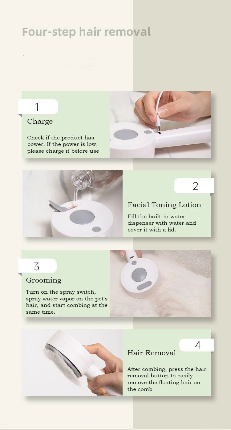 VOFORD Pet Steam Brush