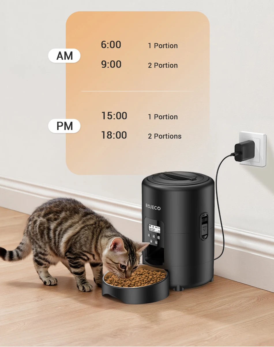 ROJECO Automatic Pet Feeder 2L