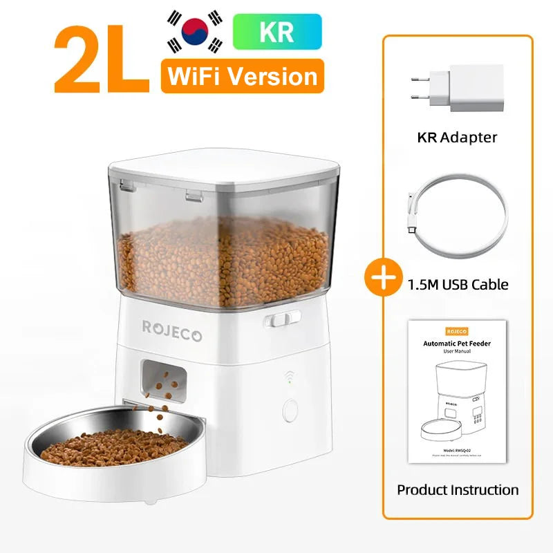 ROJECO Smart Automatic Pet Food Dispenser