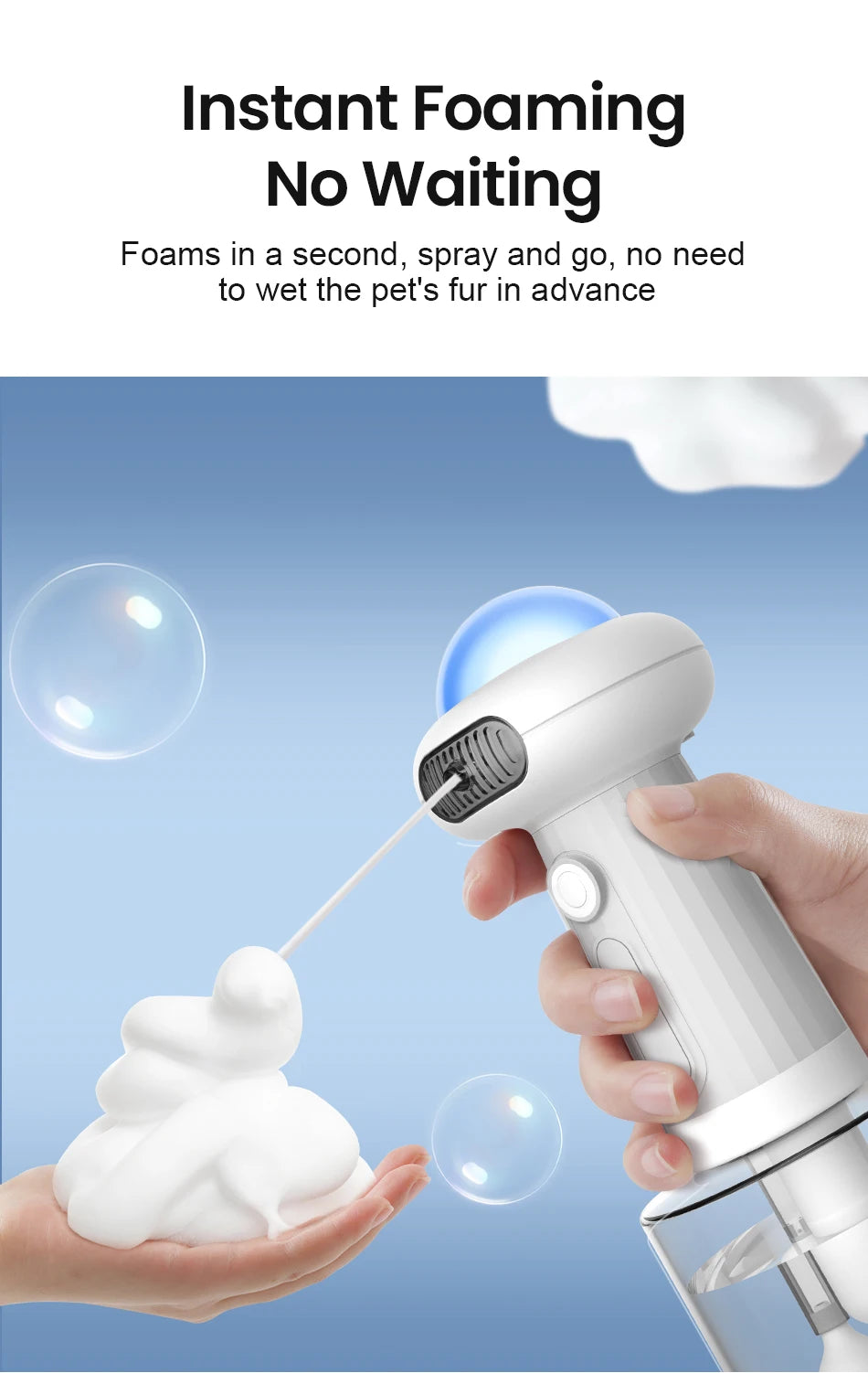 ROJECO Auto Pet Foam Soap Dispenser