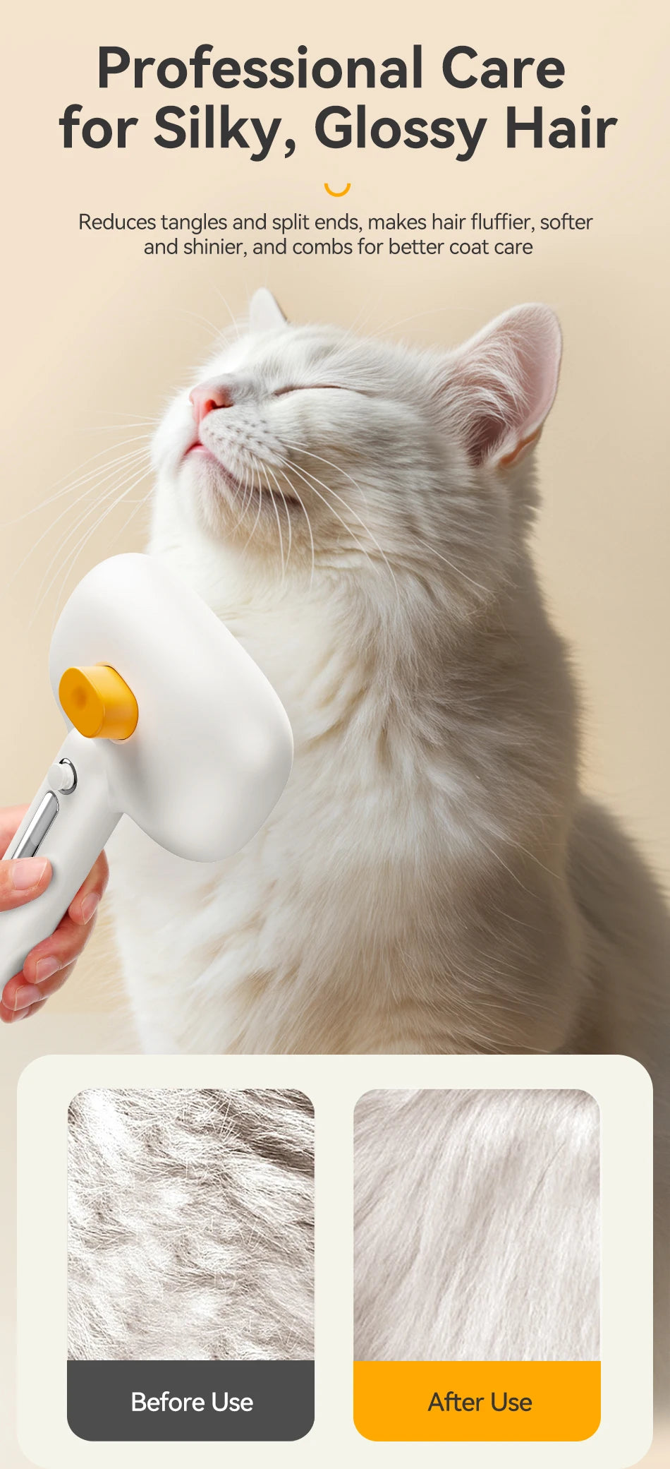 ROJECO Electric Steam Grooming Brush
