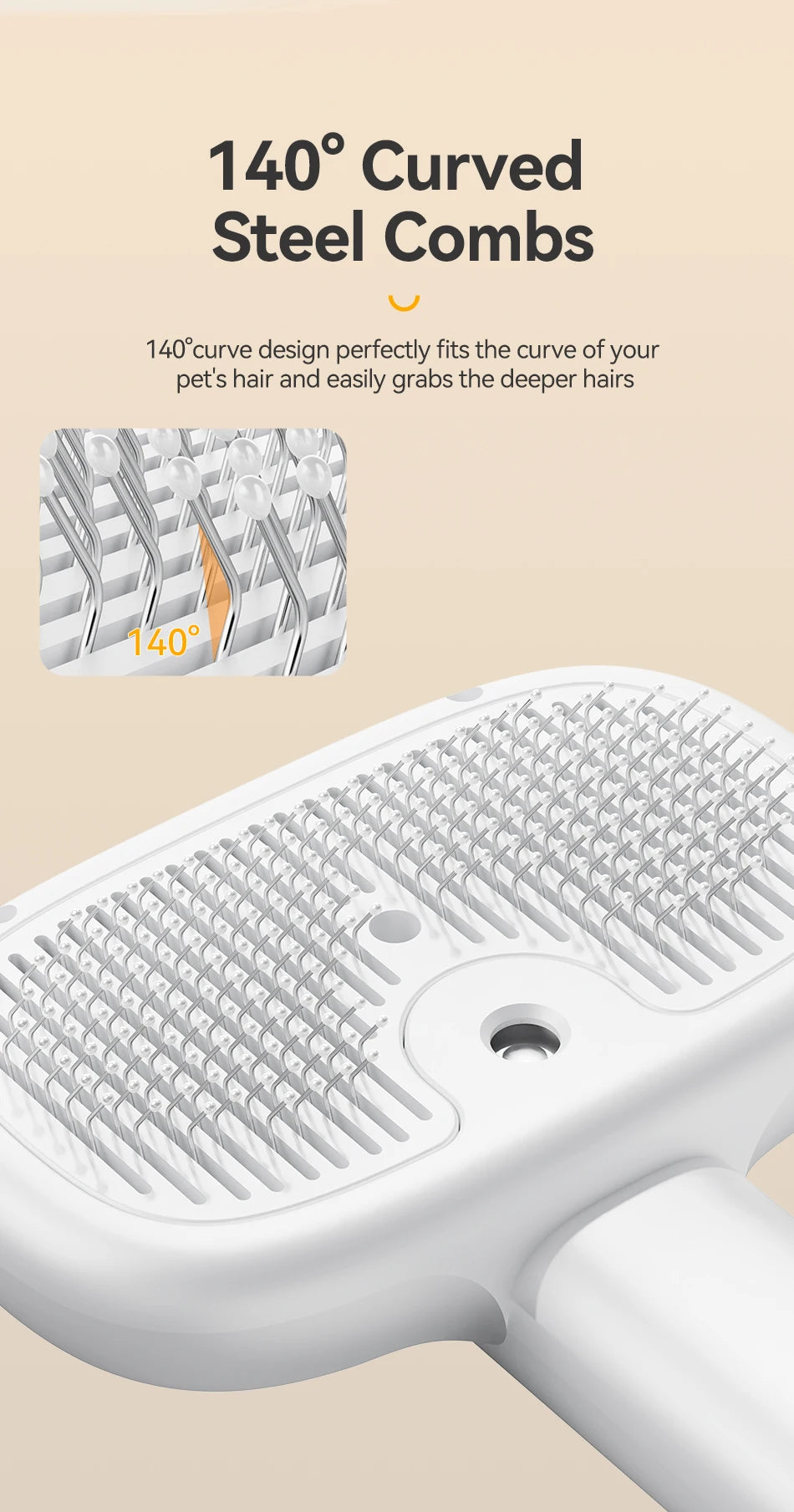 ROJECO Electric Steam Grooming Brush